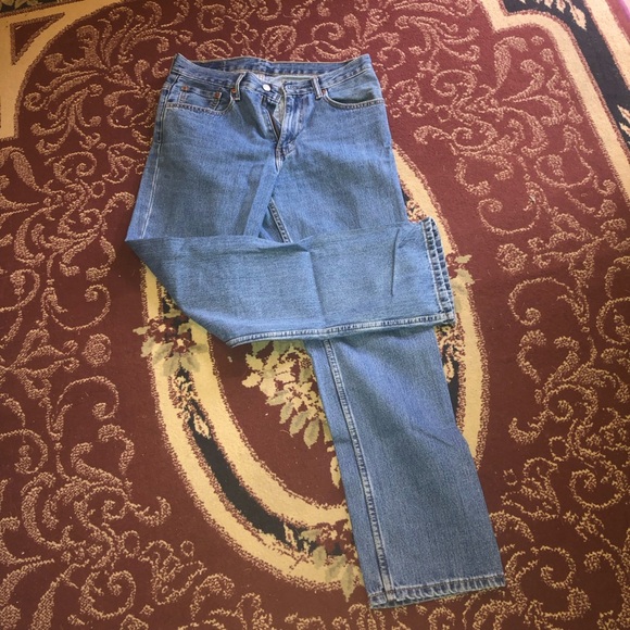 COPY - Blue Straight Leg Jeans with Faded Look Levi’s 33 /32 516’s gently worn - Picture 3 of 9
